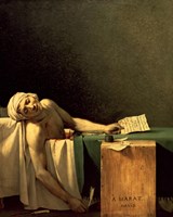 Framed Death of Marat, 1793