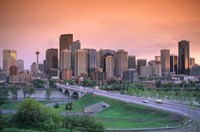 Framed Skyline of Calgary, Alberta, Canada