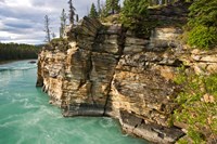 Framed Canada, Alberta, Jasper National Park, Athabasca River