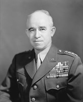 Framed General Omar Nelson Bradley (digitally restored, WWI)
