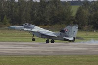 Framed Slovak Air Force MiG-29AS Fulcrum Landing on the Runway