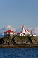 Framed Canada, British Columbia Green Island Lighthouse