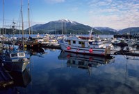 Framed Fishing Boats, Prince Rupert, British Columbia, Canada