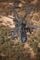 Framed AH-64D Apache Flying over Northern Iraq