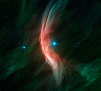 Framed Stellar Winds Flowing out From the Giant star Zeta Ophiuchi