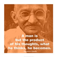 Framed Gandhi - Thoughts Quote