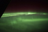 Framed Aurora Borealis as Viewed onboard the International Space Station