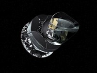 Framed Artist's Concept of the Planck Spacecraft