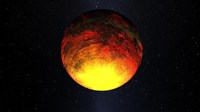 Framed Artist Concept of Kepler-10b