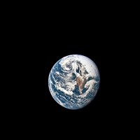Framed view of Earth taken from the Apollo 10 Spacecraft