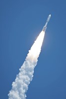 Framed Atlast V Rocket Carrying the Juno Spacecraft During a Midday Launch