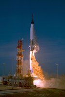 Framed Launch of the Mercury Atlas Unmanned Test Flight