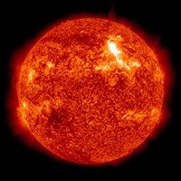 Framed Intensity M87 solar Flare on the Sun's Surface