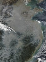 Framed Haze Over Eastern China