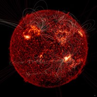 Framed Magnetic Field Visible on the Sun