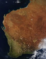 Framed Satellite view of Western Australia