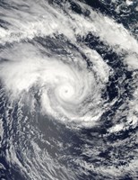 Framed Tropical Cyclone Edzani in the South Indian Ocean