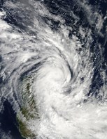 Framed Tropical Storm Jade Coming Ashore over Madagascar