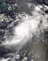 Framed Hurricane Gustav Over Hispaniola