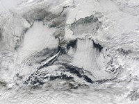 Framed Cloud Formation Over the Black Sea