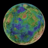 Framed Venus Centered on the South Pole