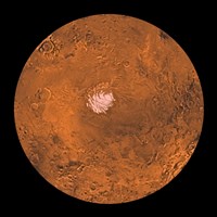 Framed Mare Australe Region of Mars