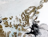 Framed Queen Elizabeth Islands in the Canadian Arctic Archipelago