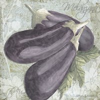 Framed 'Buon Appetito Eggplant' border=