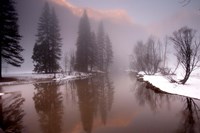 Framed Valley mist, Yosemite, California