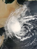 Framed Unnamed Tropical Cyclone Approaching the Arabian Peninsula
