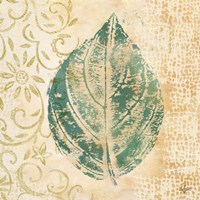 Framed Leaf  Scroll I