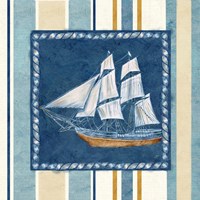 Framed 'Nautical Stripe II' border=