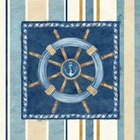 Framed 'Nautical Stripe IV' border=