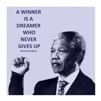 Framed Winner is A Dreamer - Nelson Mandela