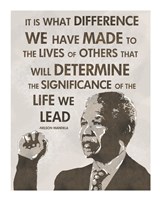 Framed Life We Lead - Nelson Mandela