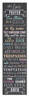 Framed Lord's Prayer - Chalkboard