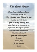 Framed Lord's Prayer - Beach