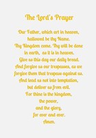 Framed Lord's Prayer - Gold