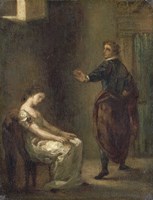 Framed Hamlet and Ophelia