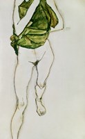 Framed Striding Torso In Green Shirt, 1913
