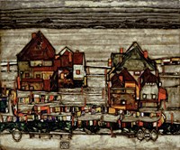 Framed Houses With Laundry, 1914