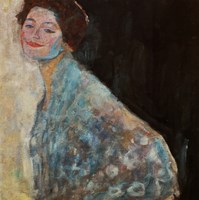 Framed Damenbildnis In Weiss - Portrait Of A Lady In White, 1917-1918