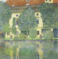 Framed Schloss Kammer Am Attersee Iii (Wasserschloss), 1910