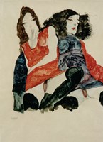 Framed Two Girls, 1911