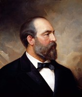 Framed Vintage President James Garfield