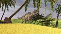 Framed Ceratosaurus Hunting