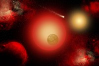 Framed Distant Ninary Star System