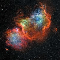 Framed IC 1848, Soul Nebula