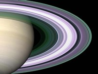 Framed Saturn's Rings