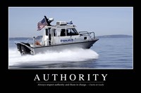 Framed Authority: Inspirational Quote and Motivational Poster